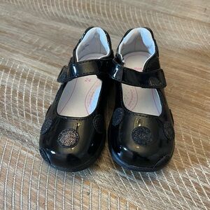 pediped Black Dress Shoes with Glitter Accents